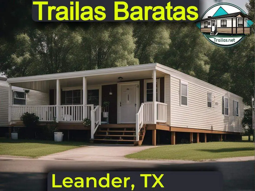 Parques de trailas baratas en renta con información de contacto y direcciones convenientes en Leander, Texas.