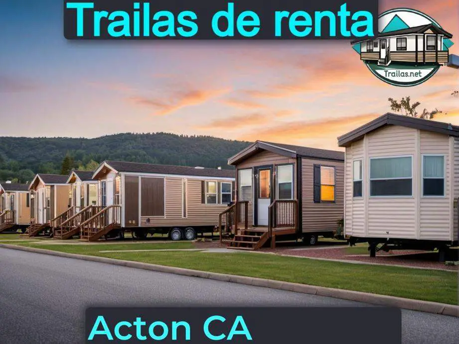 Parqueaderos y parques de trailas de renta disponibles para vivir cerca de Acton CA
