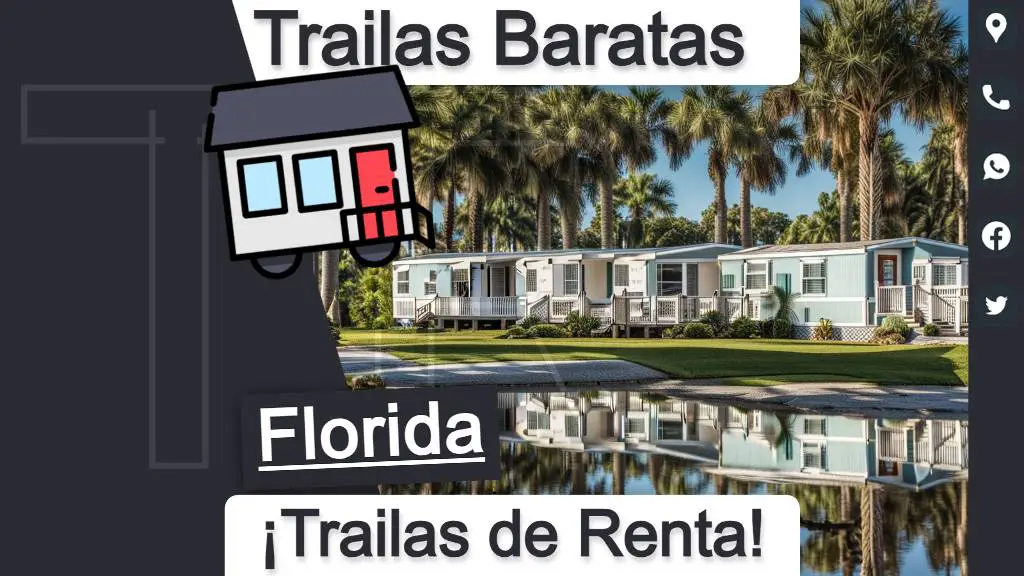 Trailas o casas en renta con terreno baratas para vivir en Florida
