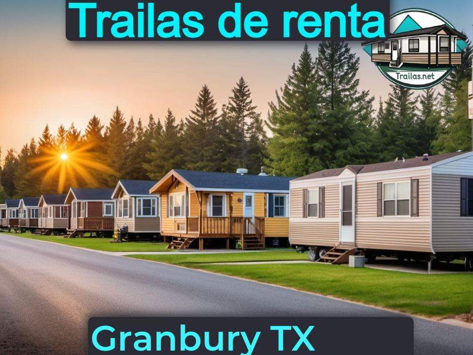 Parqueaderos y parques de trailas de renta disponibles para vivir cerca de Granbury TX