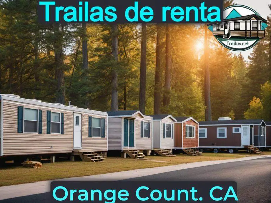 Parqueaderos y parques de trailas de renta disponibles para vivir cerca de Orange County CA