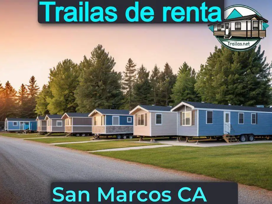 Parqueaderos y parques de trailas de renta disponibles para vivir cerca de San Marcos CA