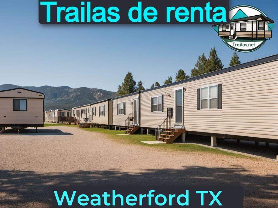 Parqueaderos y parques de trailas de renta disponibles para vivir cerca de Weatherford TX